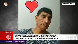 Asesinato en restaurante de Cañete. Foto y video: América Noticias