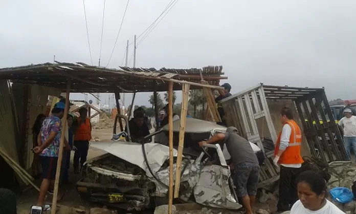 Cañete: un muerto deja accidente en la Panamericana Sur