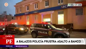 Policía frustó robo en Cañete. Foto y video: América Noticias