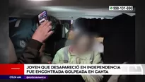 Hallan a joven desaparecida en Canta. Foto y video: América Noticias