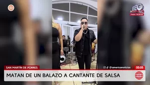 Cantante de salsa fue asesinado de un disparo en San Martín de Porres. Foto y video: América Noticias