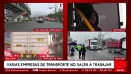 SJL: Sin transporte pese a vías liberadas tras paro suspendido