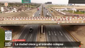 La ciudad crece y el tránsito colapsa. Foto y Video: Cuarto Poder