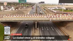 La ciudad crece y el tránsito colapsa. Foto y Video: Cuarto Poder