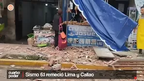 El sismo que sacudió Lima dejó una víctima mortal y generó escenas de caos en múltiples zonas. Video: Cuarto Poder