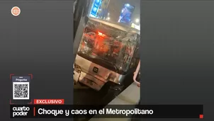 Choque y caos en el metropolitano