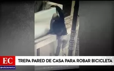 Capturan al ‘hombre araña’ luego de robar bicicleta en casa - Noticias de agresiones