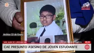 Capturan al presunto asesino de joven en San Juan de Lurigancho
