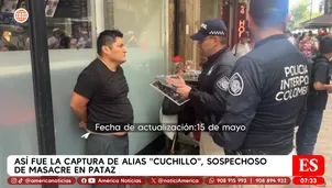 Alias Cuchillo fue detenido en Colombia / Video: América Noticias
