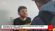 Capturan a alias el Italiano por muerte del cantante Paul Flores