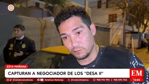 Capturan a alias Maykel, presunto negociador de banda Los DESA II. Foto y video: América Noticias