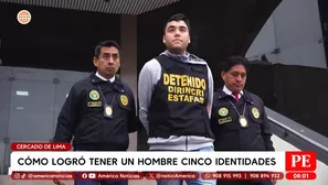 Cercado de Lima: Capturan a alias El Mil Nombres con cinco identidades. Foto y video: América Noticias