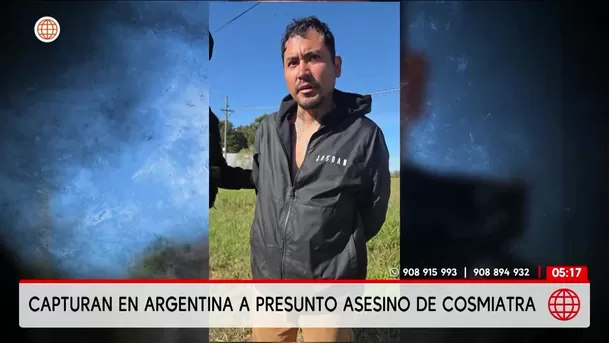 Capturan en Argentina a acusado de asesinar a cosmiatra. Foto: América Noticias Capturan en Argentina a acusado de asesinar a cosmiatra. Foto: América Noticias
