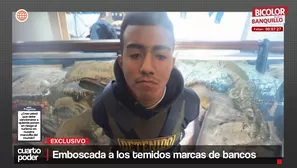 Emboscada a los temidos marcas de bancos. Foto y Video: Cuarto Poder