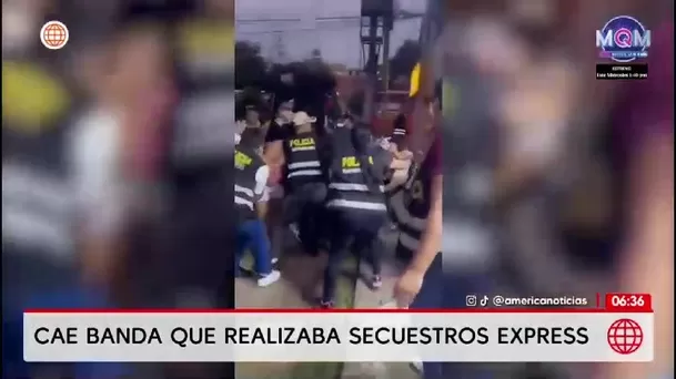 Dirincri desarticula organización criminal dedicada a los secuestros express en Lima/ América Noticias