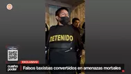 Capturan a banda de falsos taxistas que operaba en Huancayo