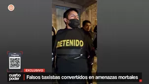Detienen a falsos taxistas. Cuarto Poder