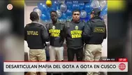 Capturan a banda del “gota a gota” que operaba en Cusco