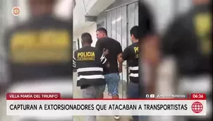 Capturan a banda que extorsionaba a transportistas en VMT/ América Noticias