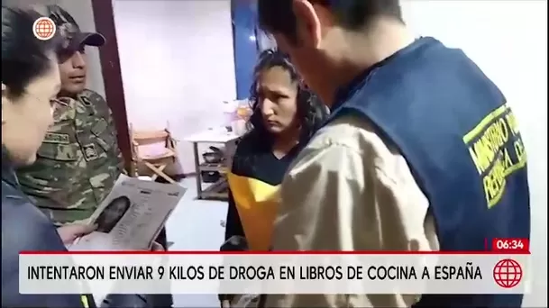 Droga en libros: capturan banda que enviaba droga a España/ América Noticias