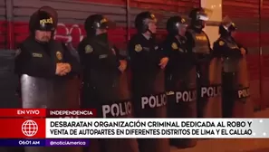 Operativo en 'La 50'. América Noticias