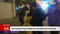 Grupo Terna intervino a siete mujeres acusadas de robar celulares a fanáticos en concierto.