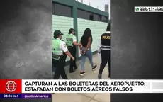 Capturan a las boleteras del aeropuerto: estafaban con boletos aéreos falsos  - Noticias de boletos-falsos