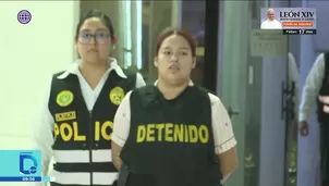 Capturan a la 'China Yesenia' en Manchay por extorsión. Foto y video: Domingo al día