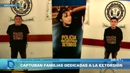 Capturan a clan familiar dedicado a la extorsión