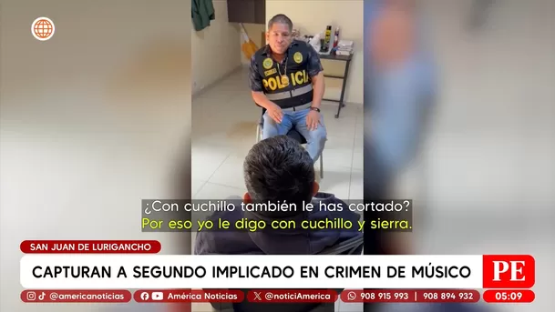 Capturan a segundo implicado en crimen de músico en San Juan de Lurigancho. Foto: América Noticias