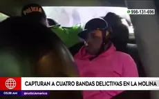 Capturan a cuatro bandas delictivas en La Molina - Noticias de banda