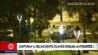 Capturan a delincuente cuando robaba autopartes