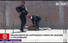 Capturan a delincuente que asaltó a colombiano en San Juan de Lurigancho - Noticias de colombiano