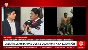 Capturan delincuentes en Huaral. América Noticias