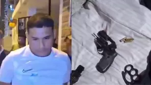 A los detenidos se les encontró armas de fuego y prendas similares a las que se ven en el video / Fuente: América Noticias