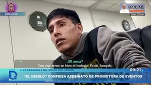 Alias 'Diablo' confesó crimen de empresaria en Chincha. Foto y video: Domingo al día