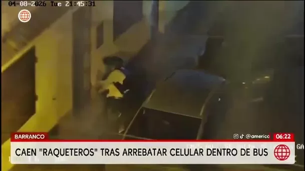 Policía y Serenazgo capturan a dos raqueteros tras persecución en Barranco/ América Noticias Policía y Serenazgo capturan a dos raqueteros tras persecución en Barranco/ América Noticias