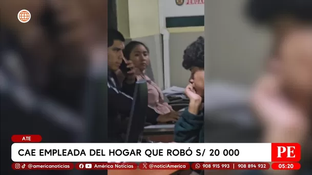 Cae empleada del hogar que robó 20 mil soles en Ate. Foto: América Noticias
