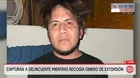 Capturan a extorsionador en Chaclacayo