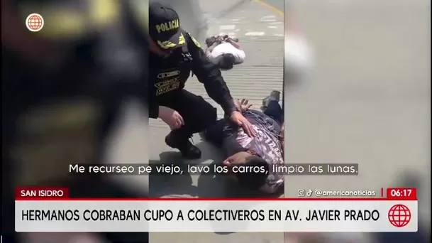 San Isidro: capturan hermanos por extorsionar colectiveros / América Noticias