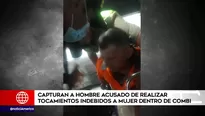 Capturan a hombre acusado de realizar tocamientos indebidos a mujer dentro de combi 