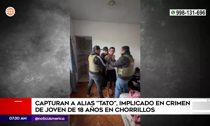 Capturan a implicado en crimen de joven de 18 Años en Chorrillos
