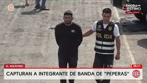 Capturan a integrante de una banda de peperas en El Agustino. Foto y video: Unidad de investigación