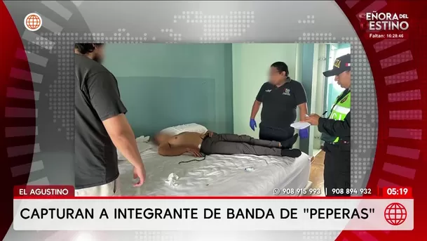 Capturan a integrante de una banda de peperas en El Agustino. Foto: Unidad de investigación Capturan a integrante de una banda de peperas en El Agustino. Foto: Unidad de investigación