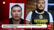 Capturan integrante de red de explotación de menores en Huachipa