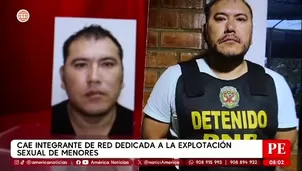 Capturan a integrante de red de explotación de menores en Huachipa