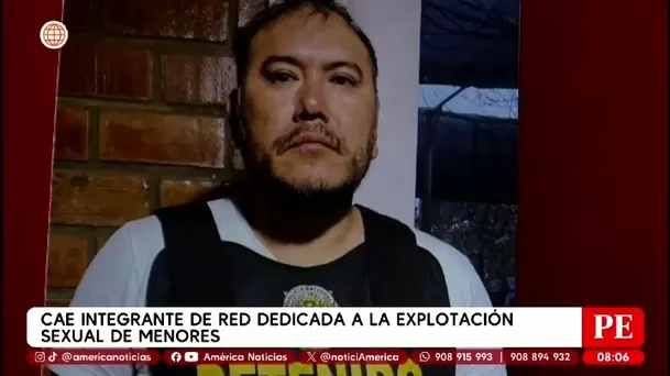 Detienen a integrante de red de explotación de menores / América Noticias Detienen a integrante de red de explotación de menores / América Noticias