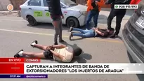 Capturan a integrantes de la banda Los injertos de Aragua. Foto y video: América Noticias