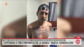 Capturan a integrantes de banda La Nueva Generación en San Juan de Lurigancho. Foto y video: América Noticias