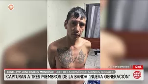 Capturan a integrantes de banda La Nueva Generación en San Juan de Lurigancho. Foto y video: América Noticias